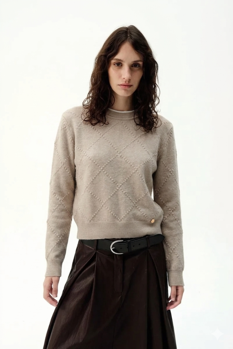 Sweater con Brillo, Dije y Textura SANTELON