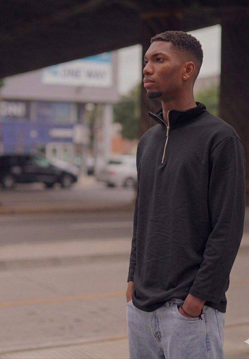 Buzo HALF-ZIP Rustico