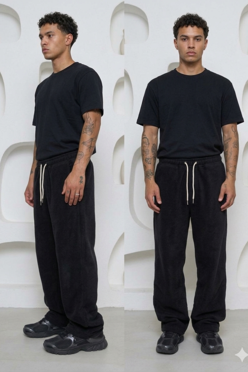 Pantalón Jogger algodón recto frizado