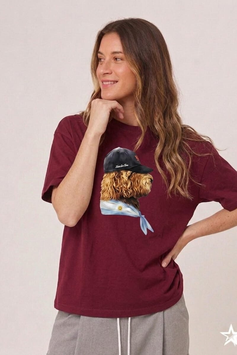 REMERA PERRO BANDANA ARGENTINA