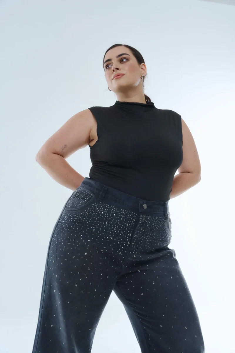 MAXI WIDE LEG STRAUBEL BRILLOS