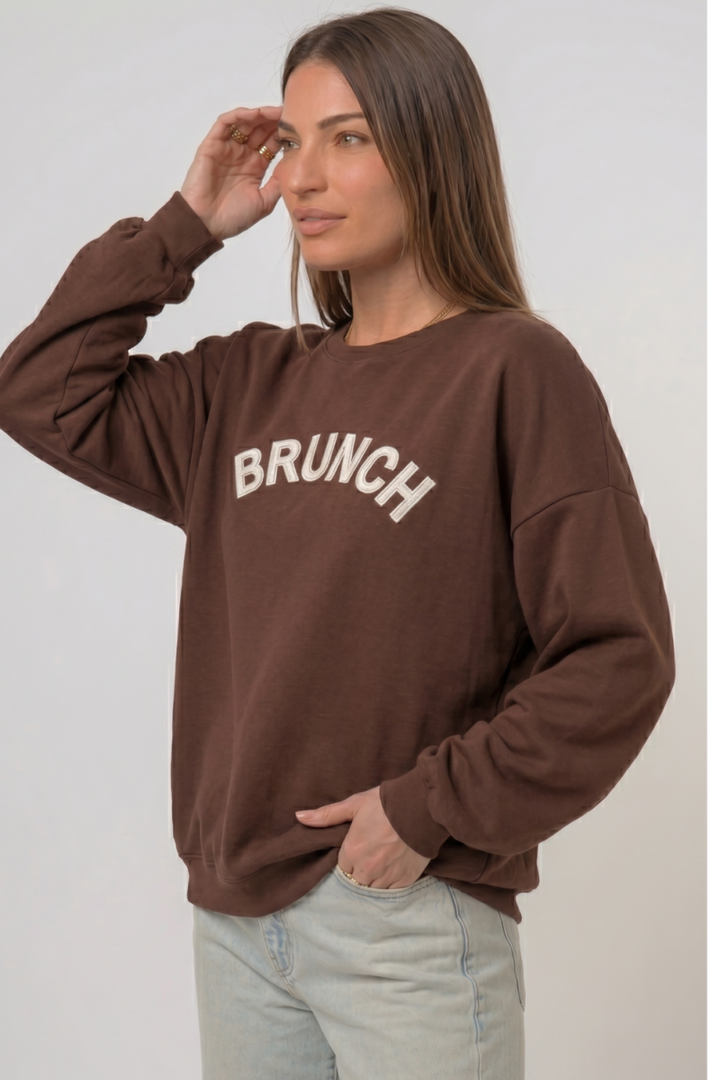 BUZO APLIQUE BRUNCH