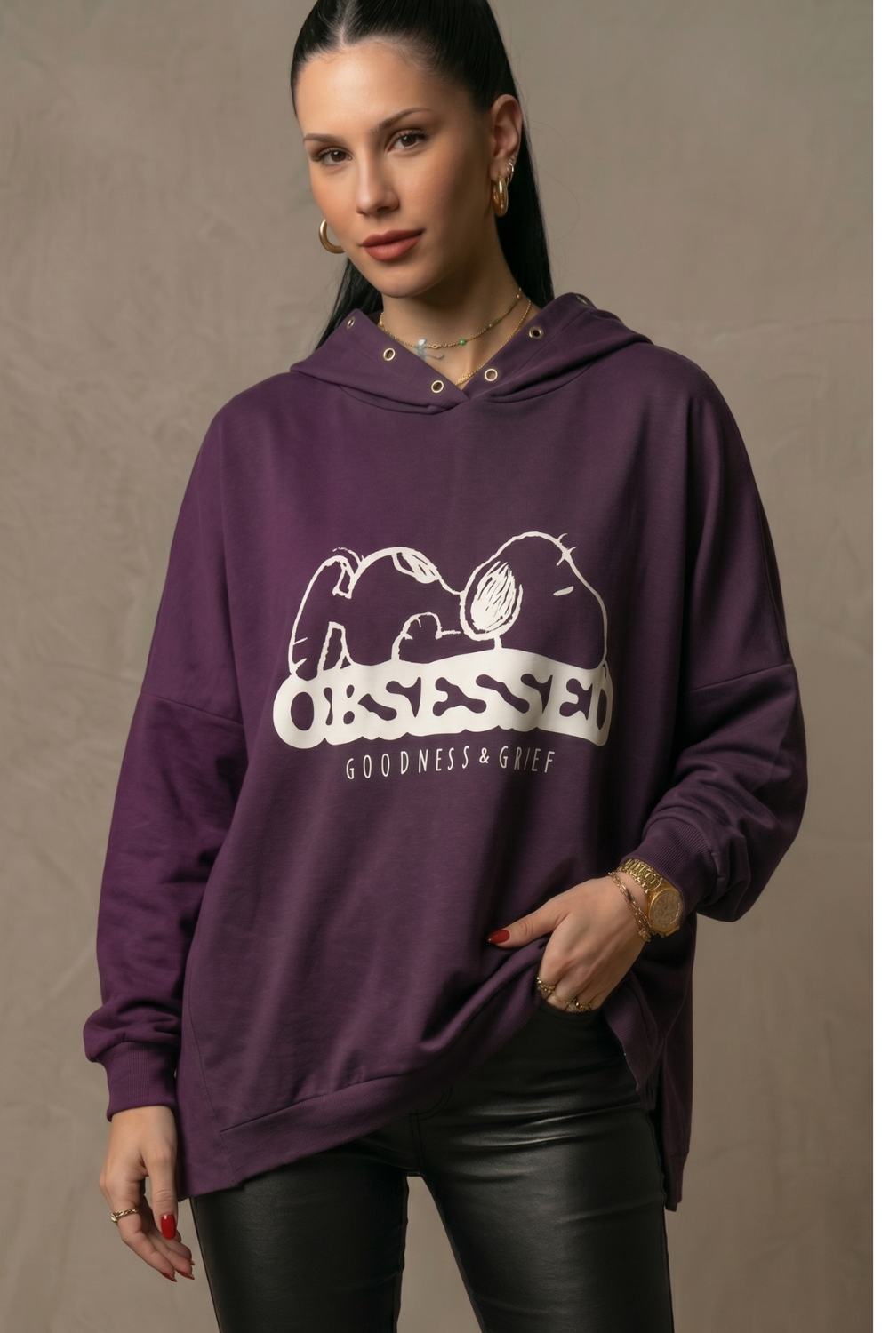 BUZO SNOOPY CON CAPUCHA - Imagen 2