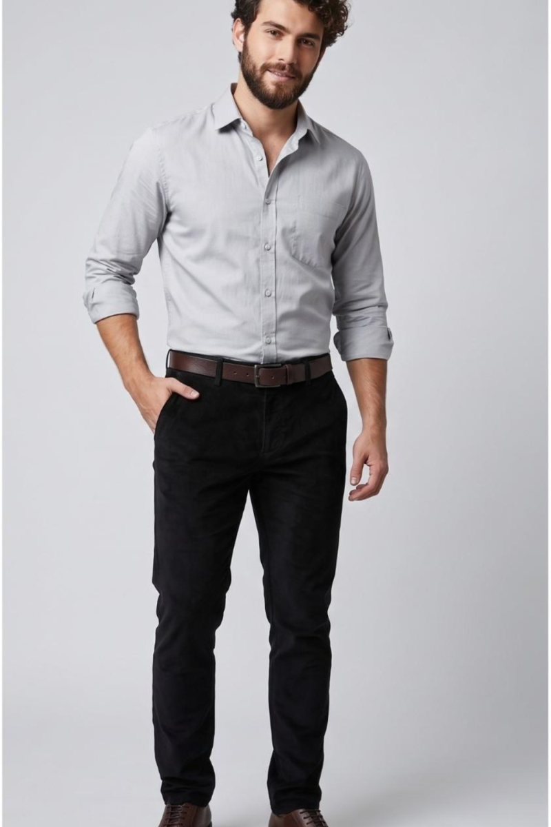 PANTALÓN CHINO CORDEROY CON SPANDEX