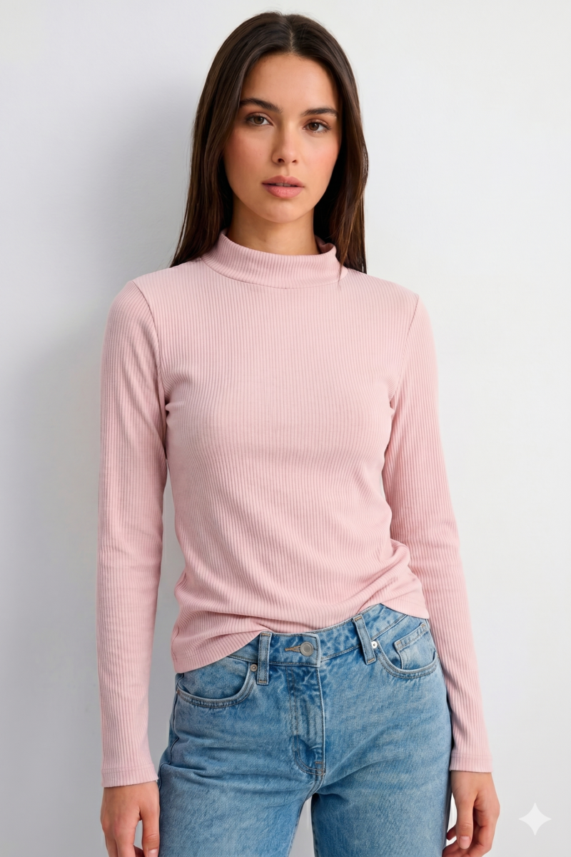 Remera termica media polera