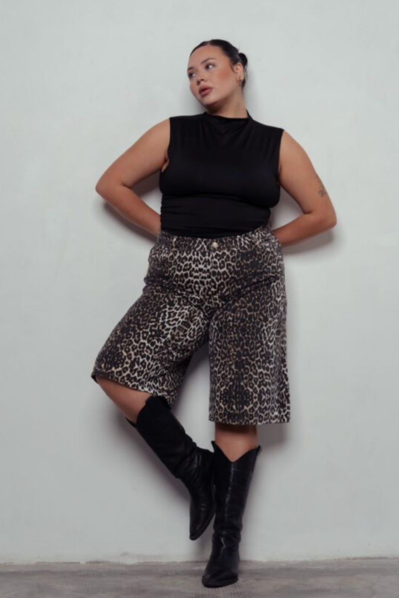 BERMUDA JORT TATHIANA ANIMAL PRINT