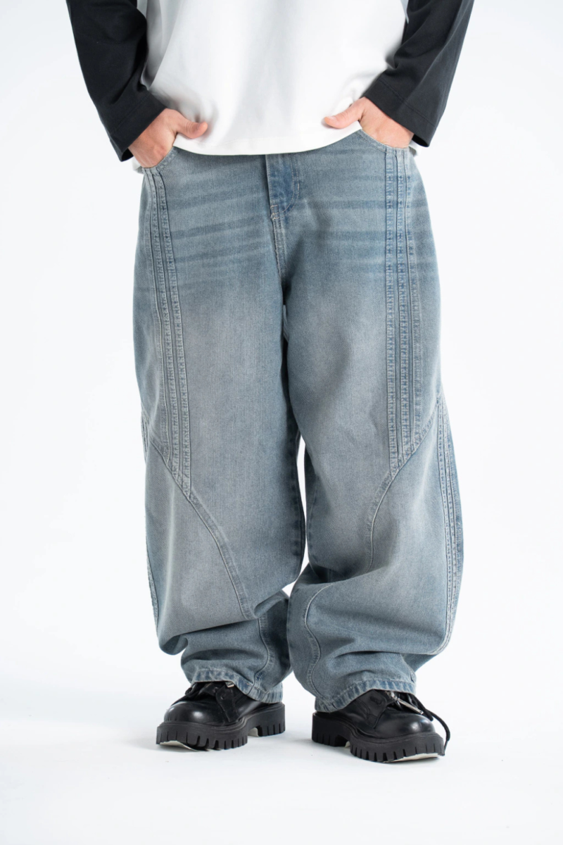 BAGGY PRADA CON TIRAS
