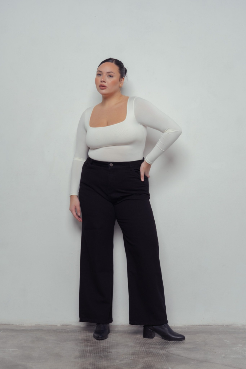 MAXI WIDELEG BLACK RIGIDO