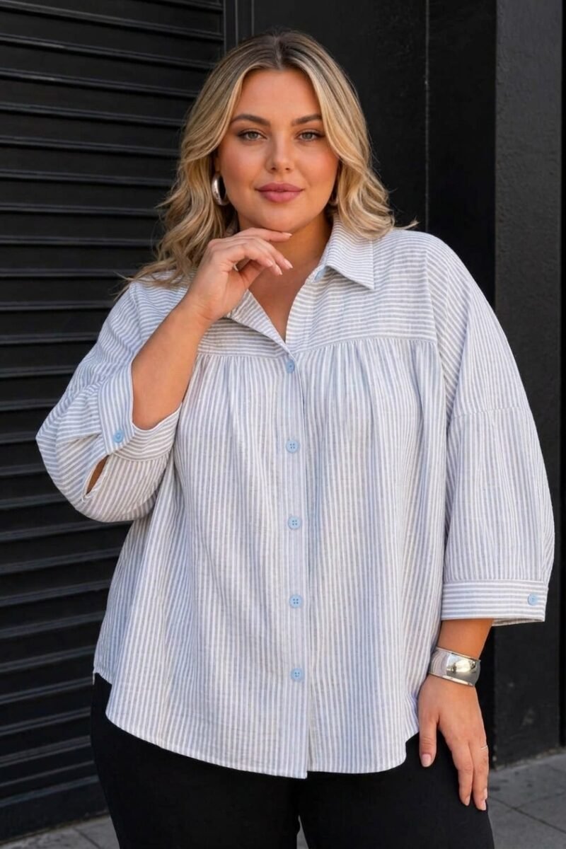 CAMISA RAYADA OVERSIZE