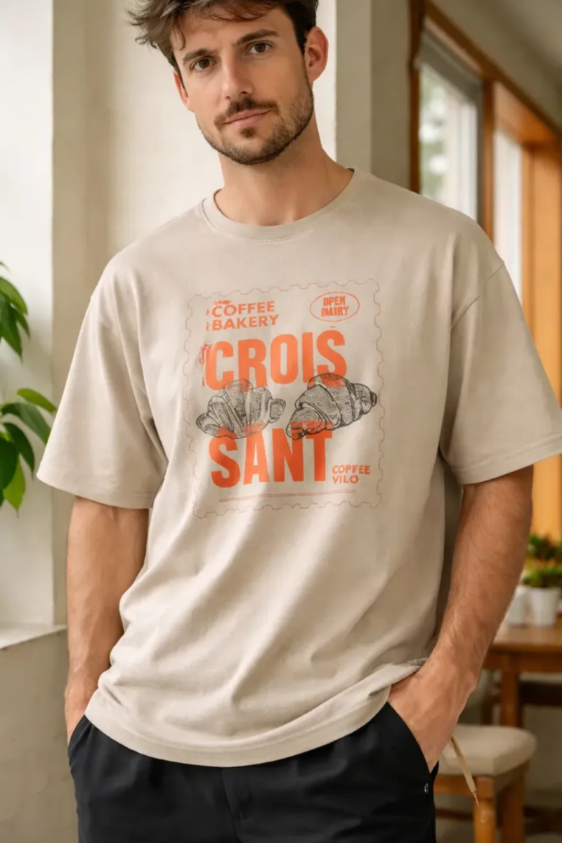 REMERA MC OVERSIZE CROIS SANT