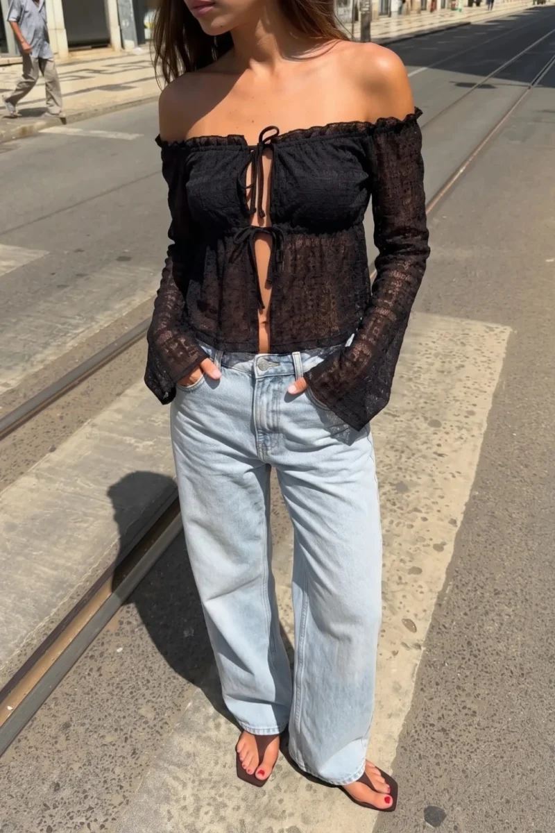 TOP ENCAJE PAISANA LADY